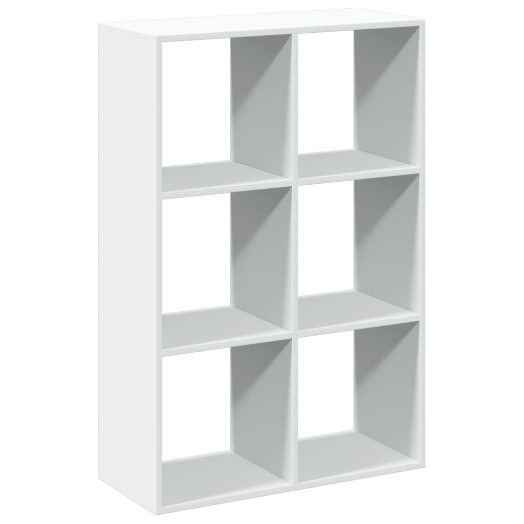 vidaXL Estante divisória 69,5x29x103,5 cm derivados de madeira branco