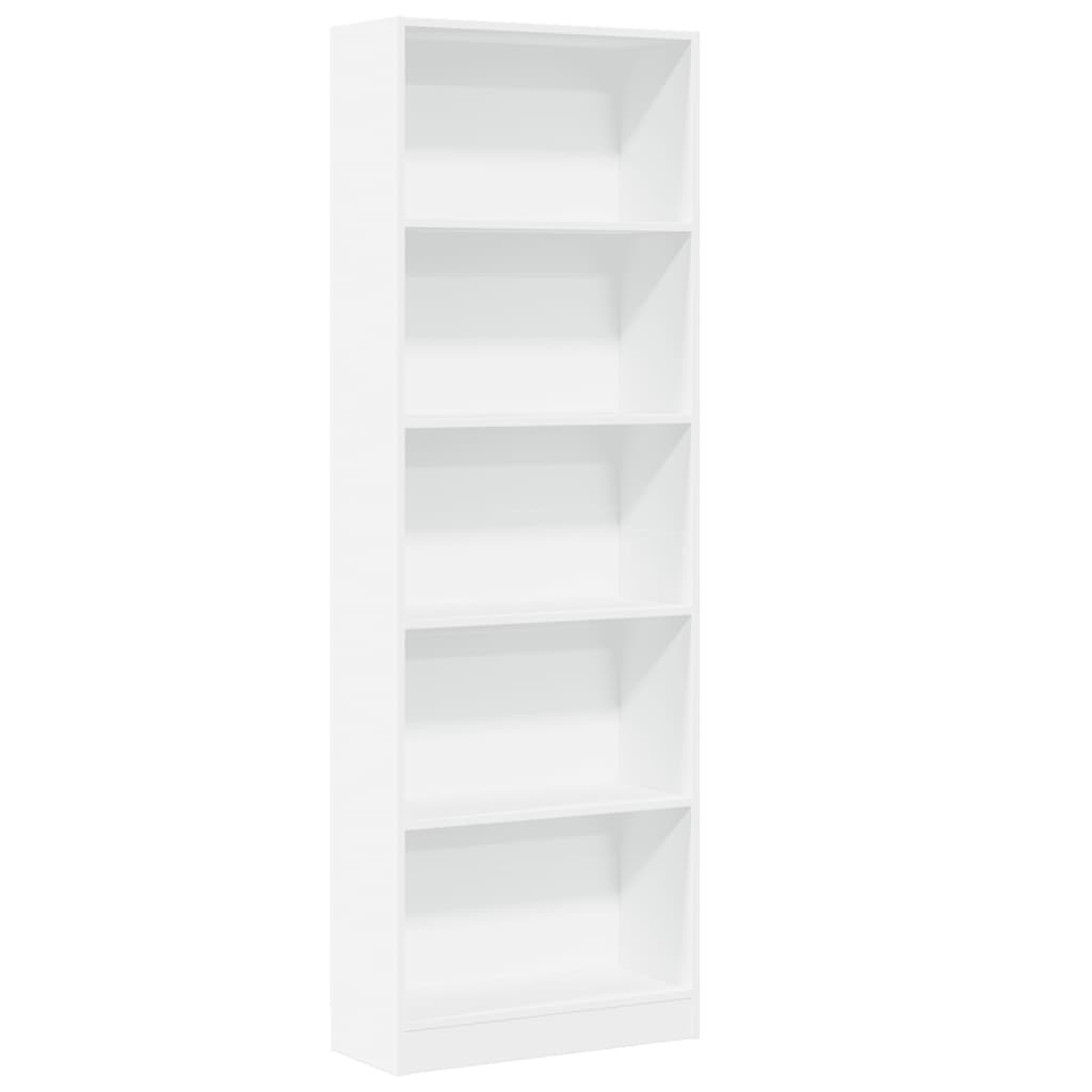 vidaXL Estante Branca 60x24x176 cm Madeira Engenheirada