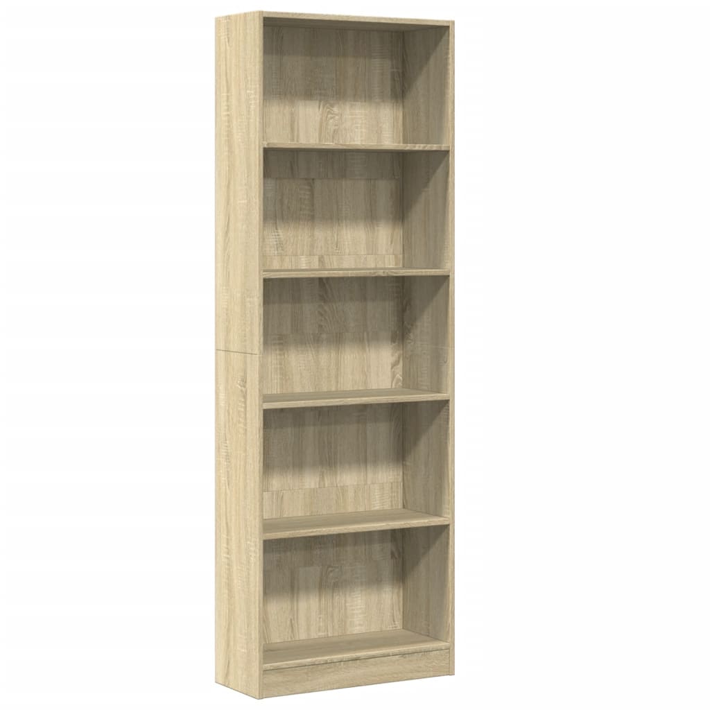 vidaXL Estante 60x24x176 cm derivados de madeira carvalho sonoma