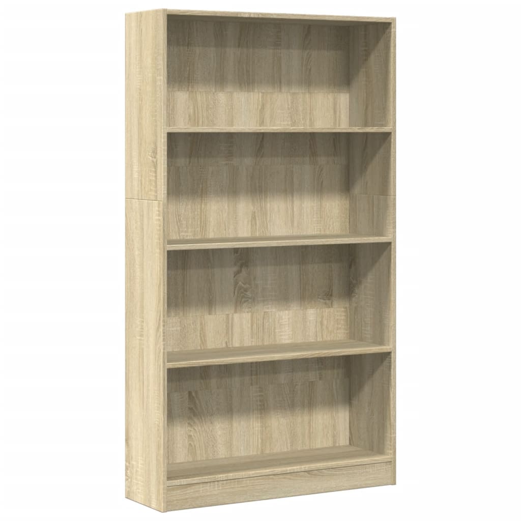 vidaXL Estante 80x24x143 cm derivados de madeira carvalho sonoma
