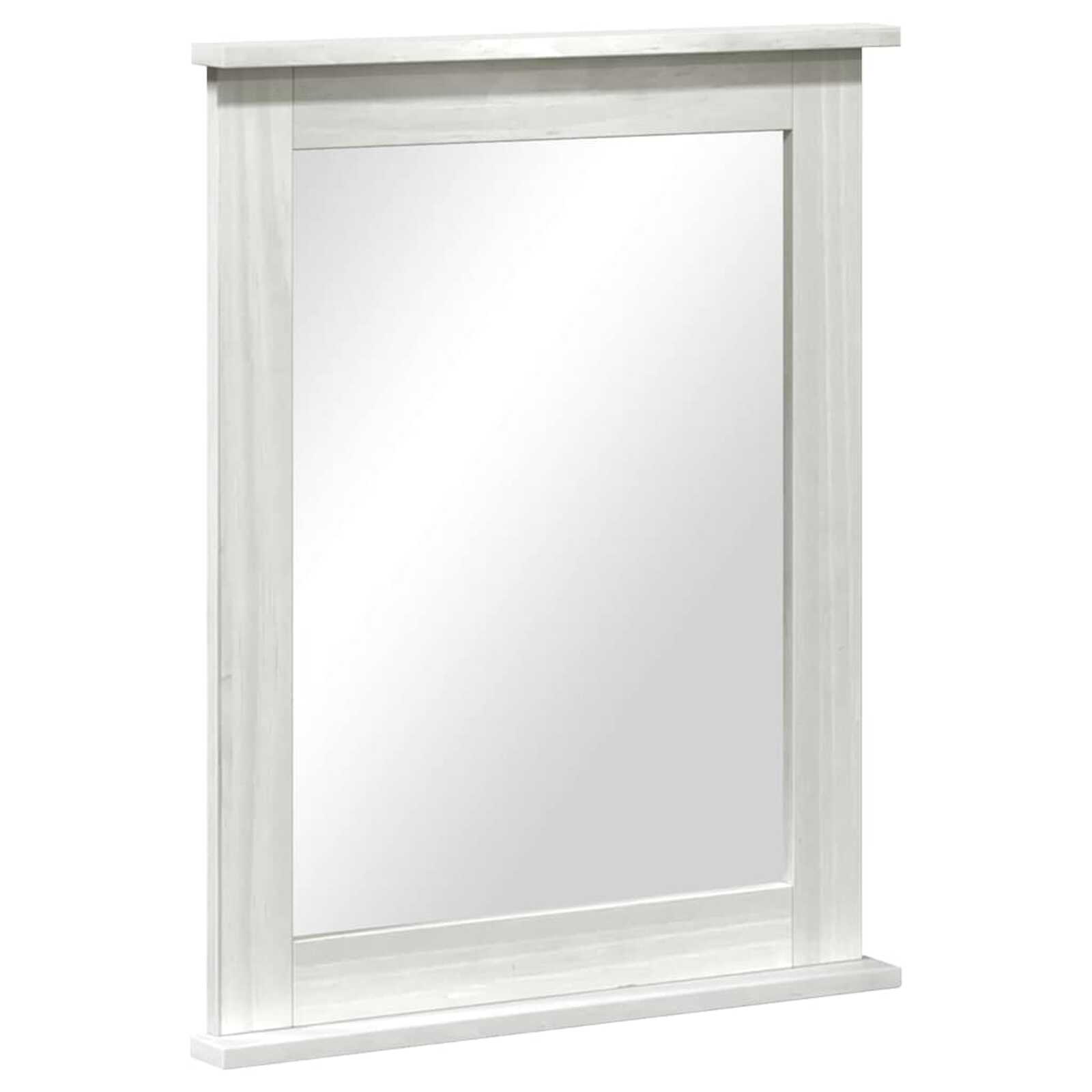 vidaXL Espelho Retangular VIGO Branco Antigo 55,5 x 5 x 70 cm