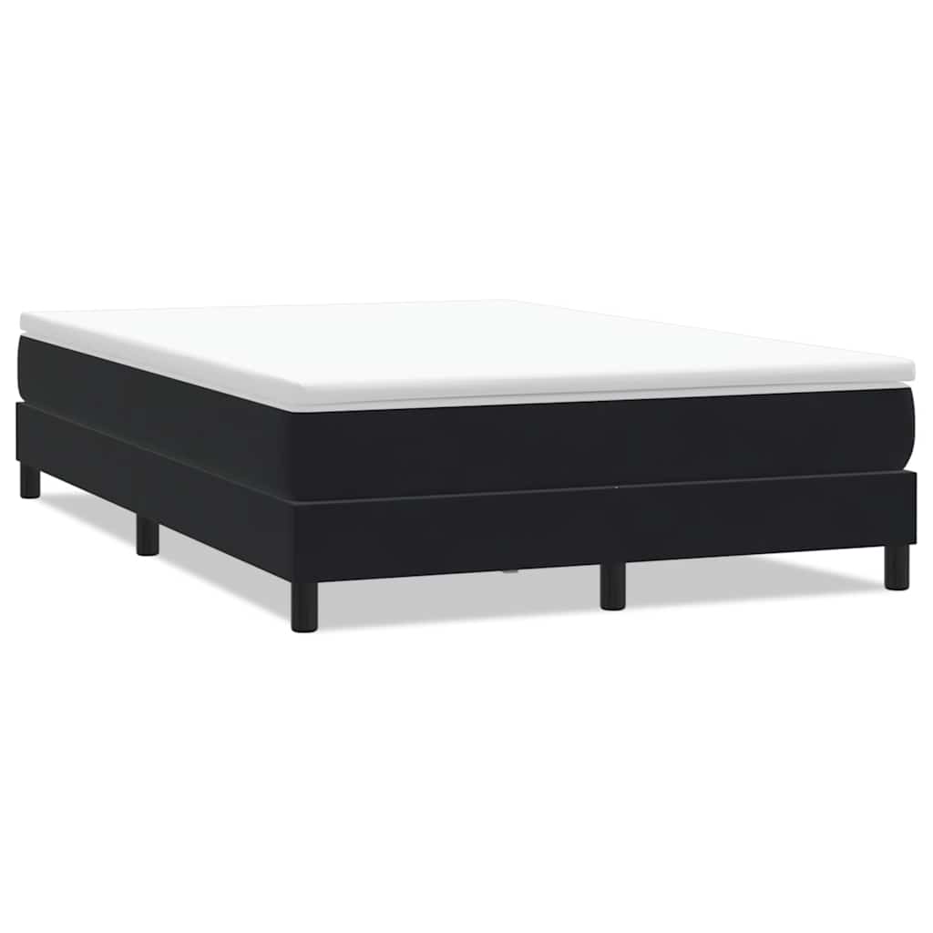 vidaXL Cama sem molas/colchão 160x210 cm veludo preto
