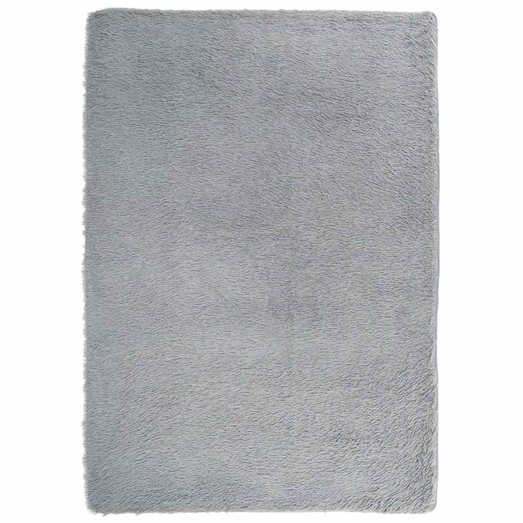 vidaXL Tapete shaggy de pelo alto NAVARRA 240x340 cm cinzento-claro
