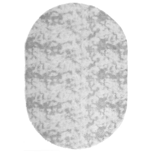 Tapete vidaXL Shaggy de Pelo Alto Navarra 300x200 cm Cinzento-claro - 3719451460