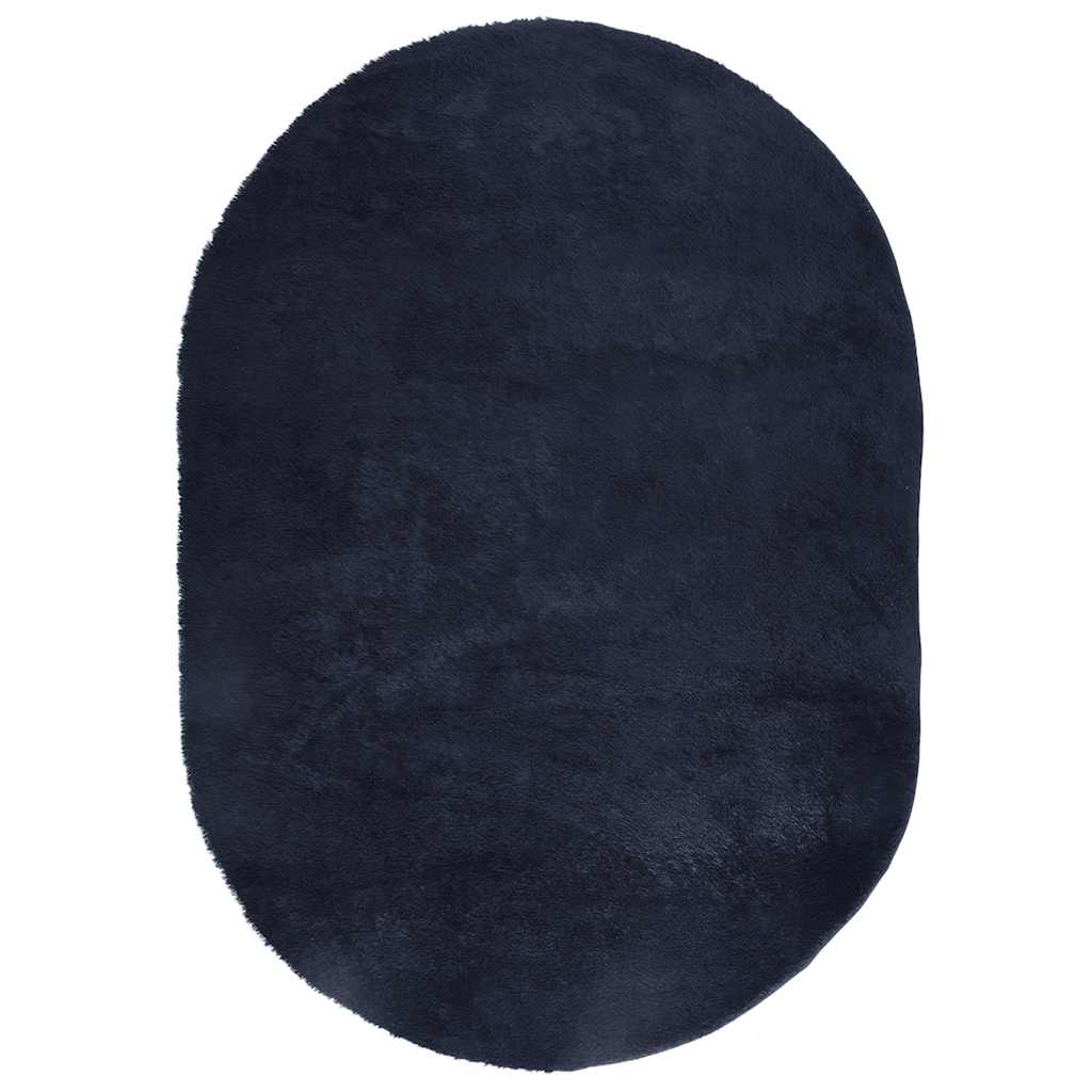 vidaXL Tapete shaggy de pelo alto NAVARRA 300x200 cm azul-marinho