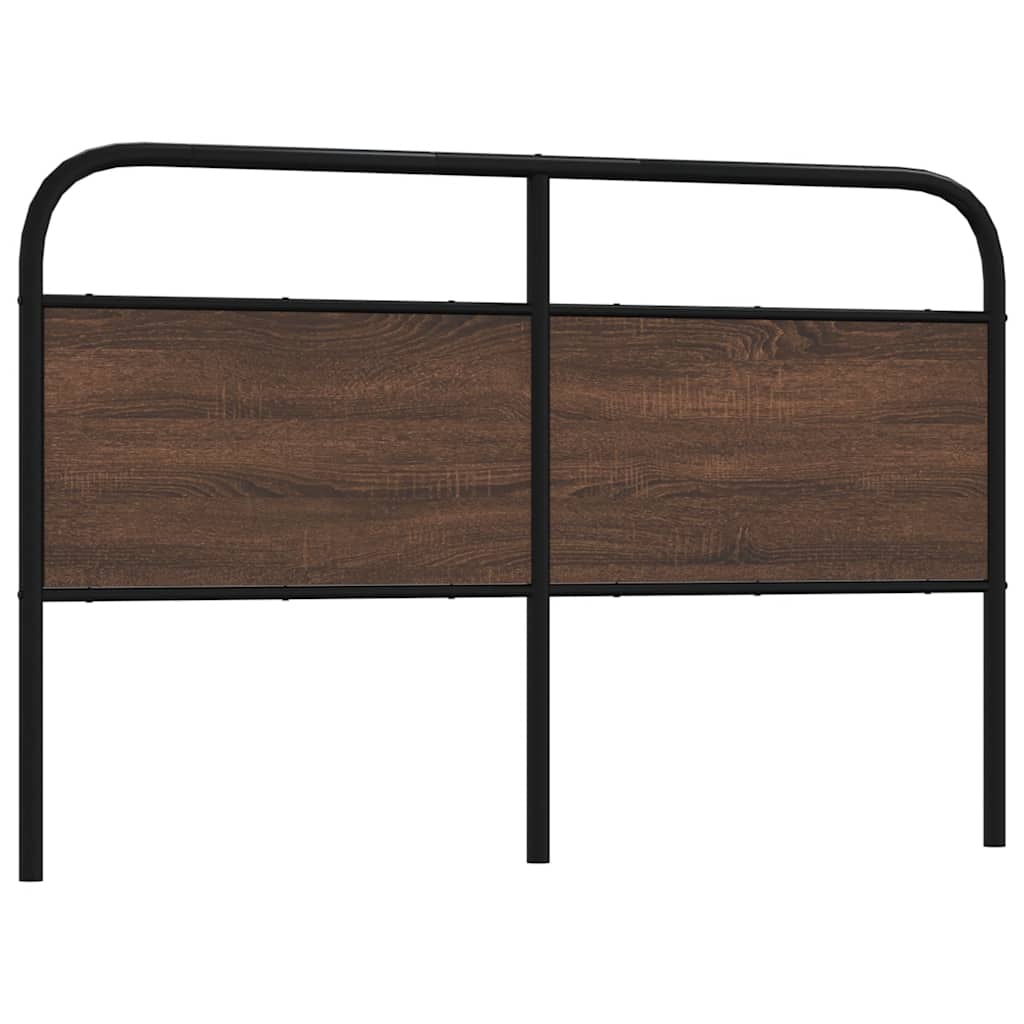 vidaXL Cabeceira de substituição 150cm derivados madeira/aço carvalho castanho