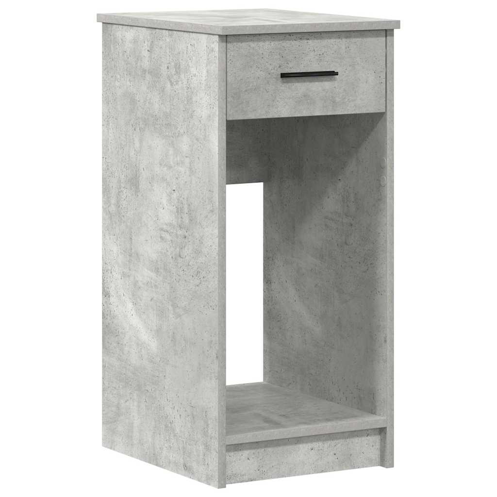 vidaXL Suporte torre computador com gaveta 35x45x77cm cinzento cimento