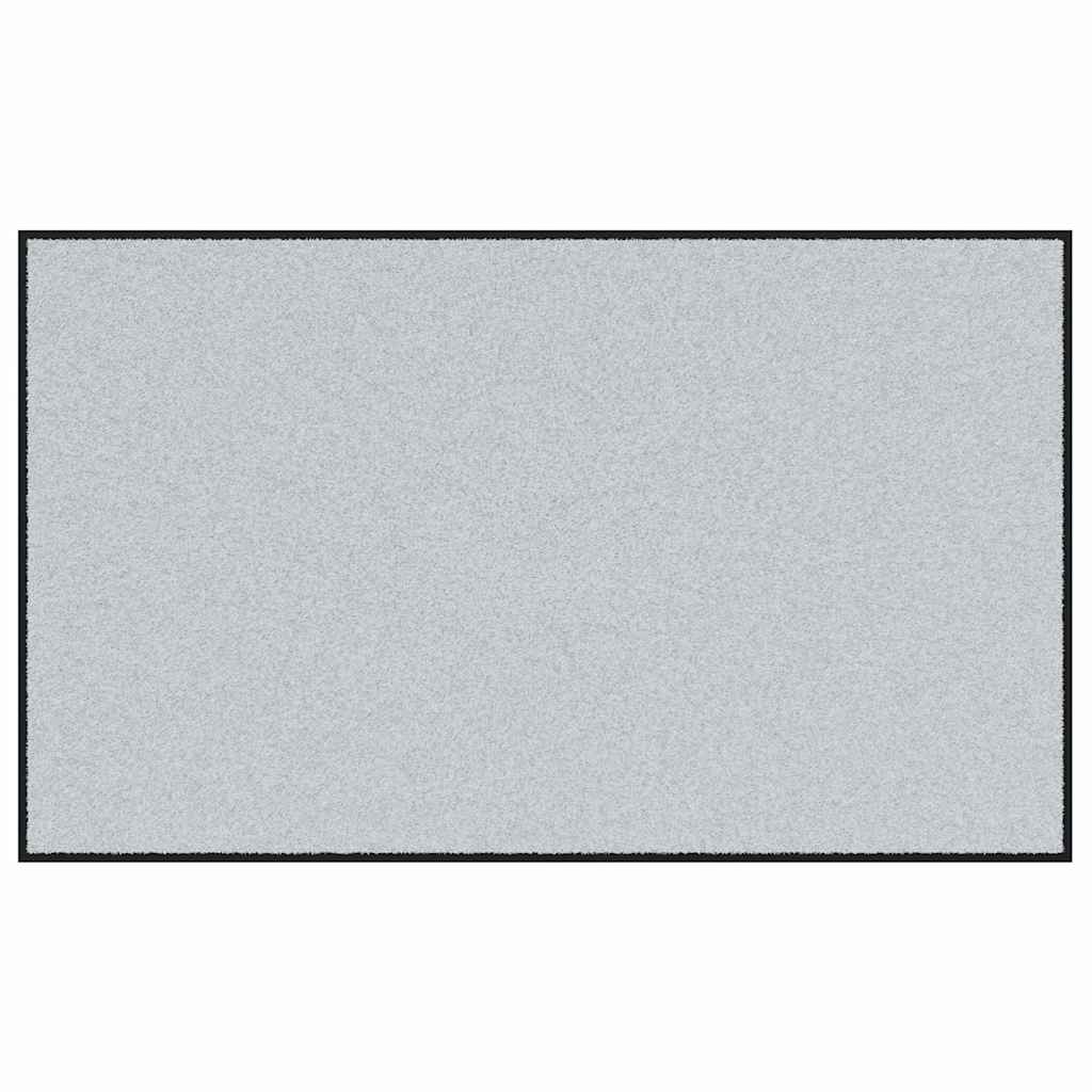 vidaXL Tapete de Entrada Cinza e Preto 90 x 150 cm 100% Poliamida