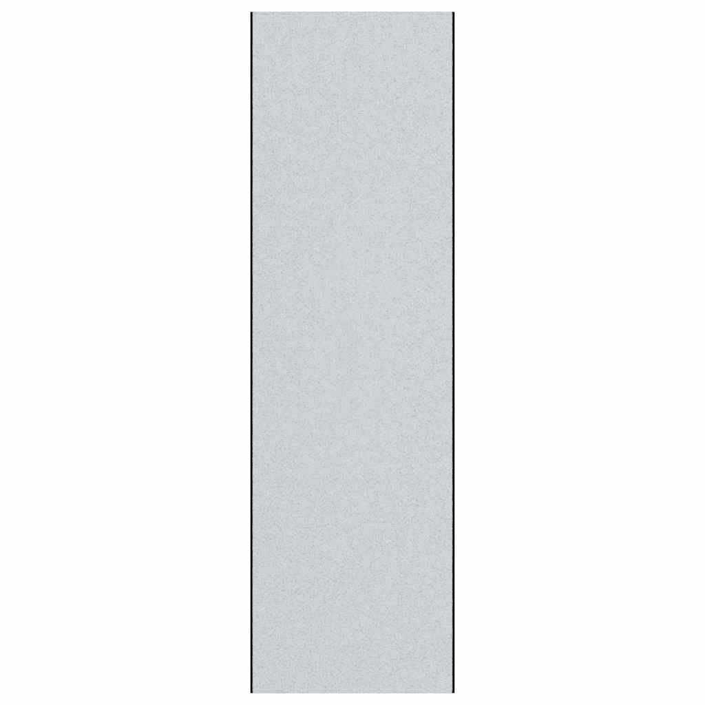 vidaXL Tapete de Entrada Cinza e Preto 120 x 400 cm 100% Poliamida