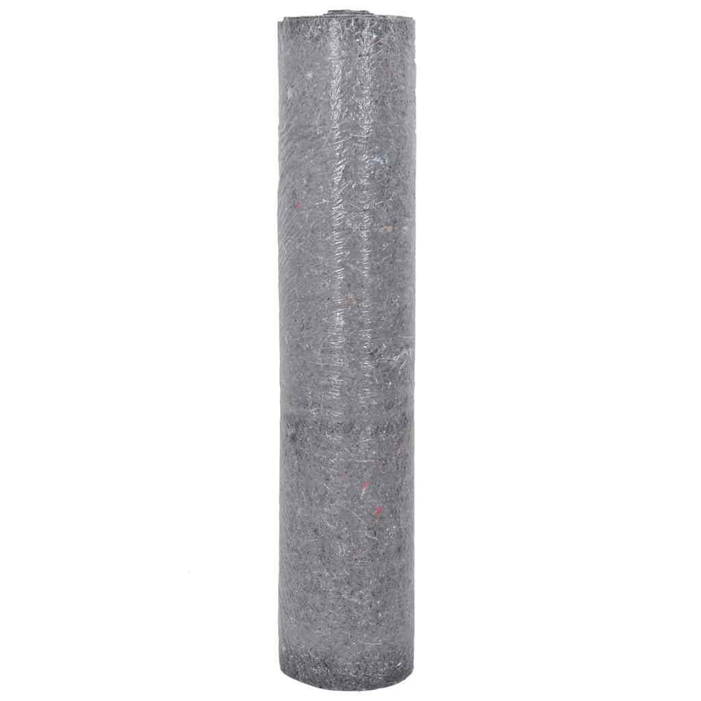 vidaXL Tapete p/ pintor em velo antiderrapante 25 m 220g/m² cinzento