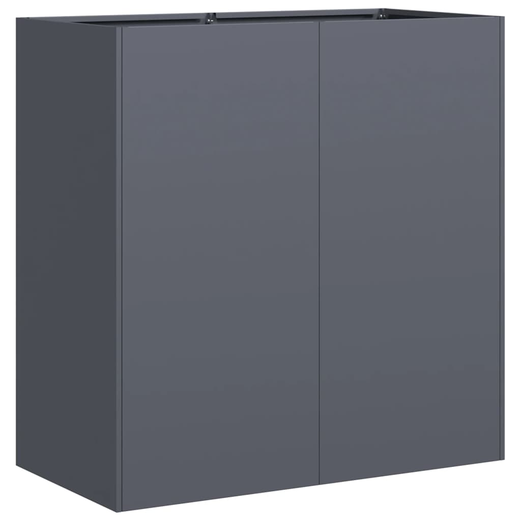 vidaXL Vaso/floreira 80x40x80 cm aço laminado a frio antracite