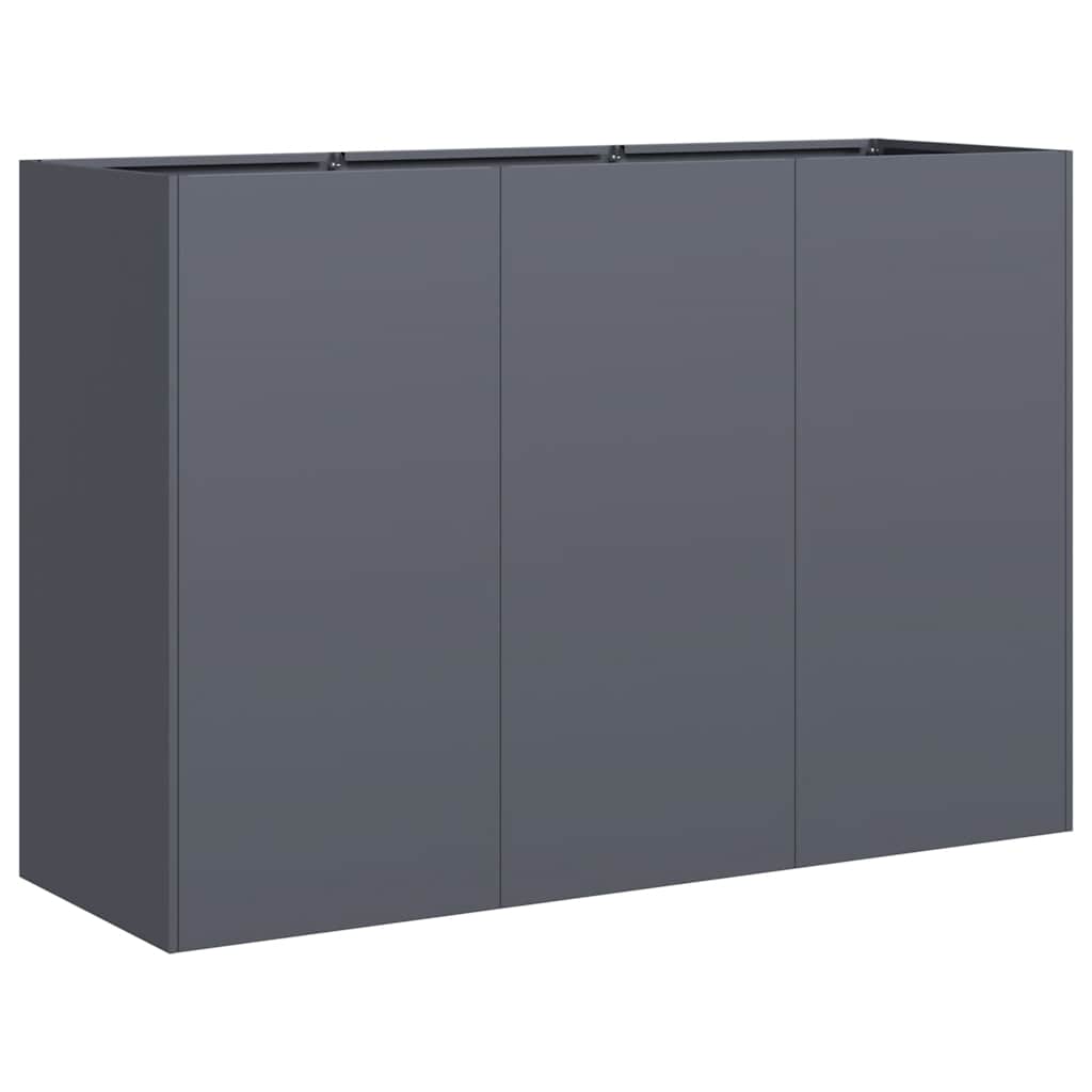 vidaXL Vaso/floreira 120x40x80 cm aço laminado a frio antracite