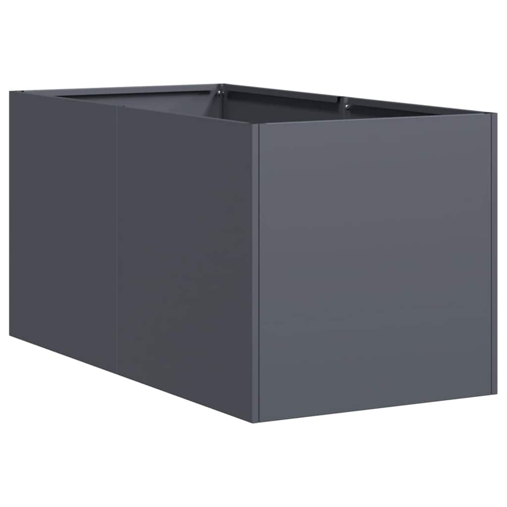 vidaXL Vaso/floreira 40x80x40 cm aço laminado a frio antracite