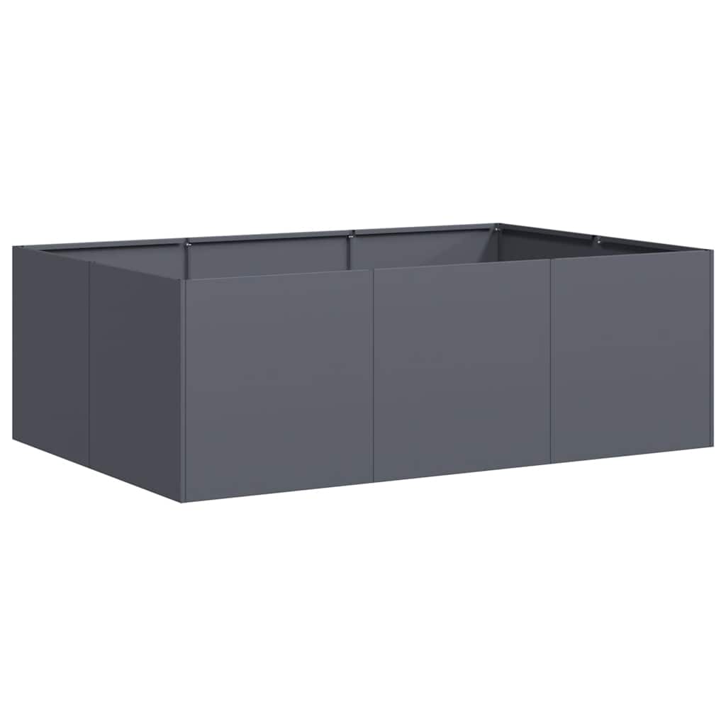 vidaXL Vaso/floreira 120x80x40 cm aço antracite