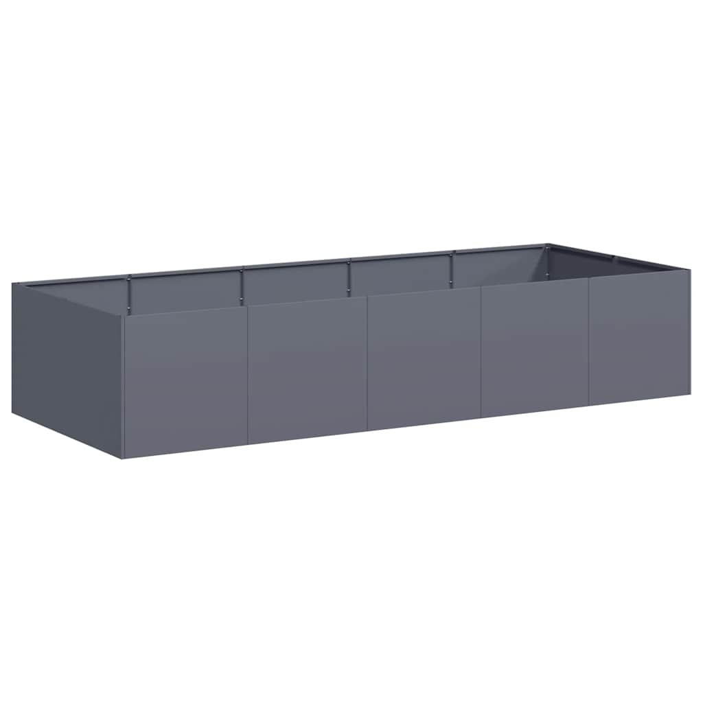 vidaXL Vaso/floreira 200x80x40 cm aço antracite