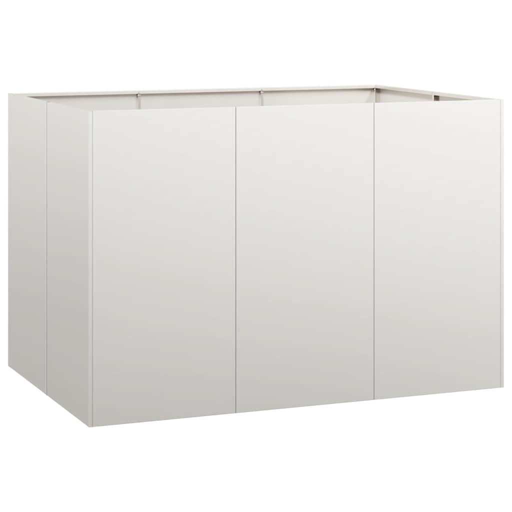 vidaXL Plantador 120x80x80 cm aço inoxidável