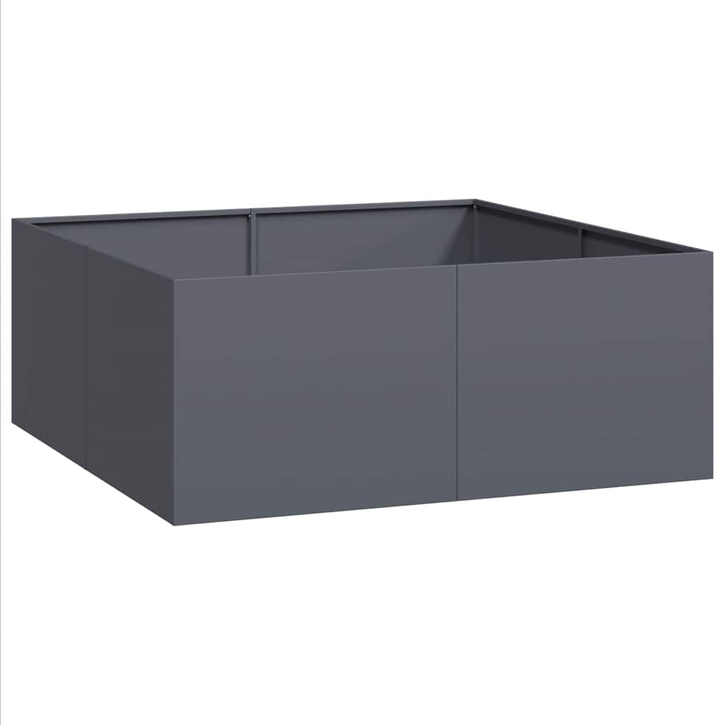 vidaXL Vaso floreira 100x100x40 cm aço antracite