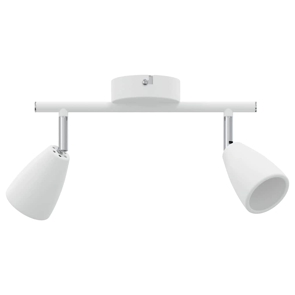 vidaXL Foco de teto com holofotes Branco 25.5 x 8 x 16 cm Metal