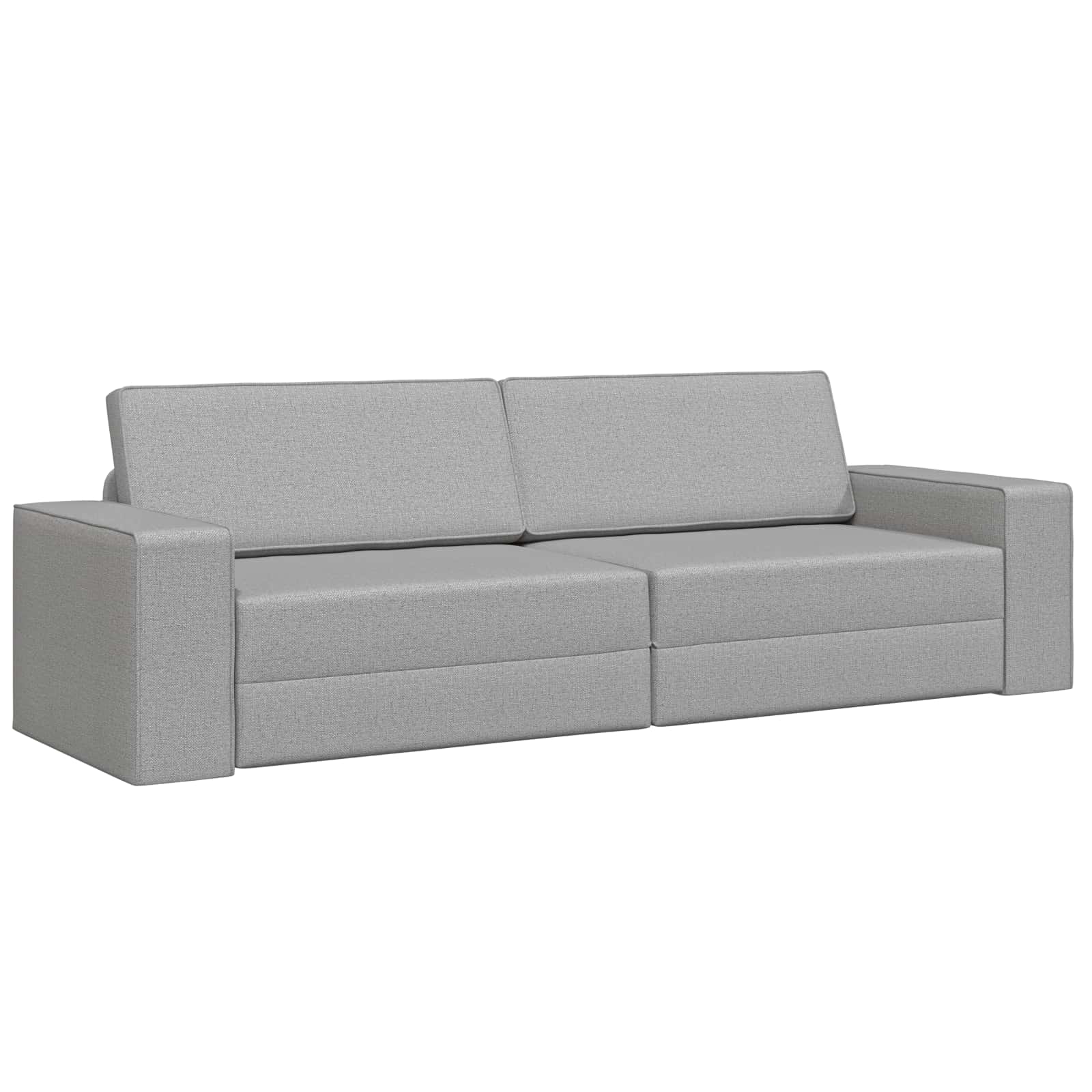 vidaXL Sofá-Cama Cinza Nuvem 245 x 78 x 77 cm tecido