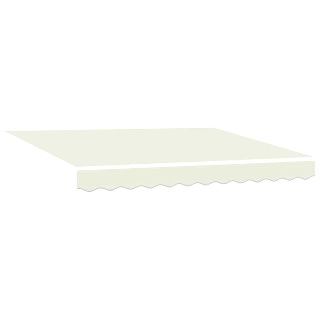 vidaXL Tecido de substituição para toldo Creme 3 x 2 m Poliéster