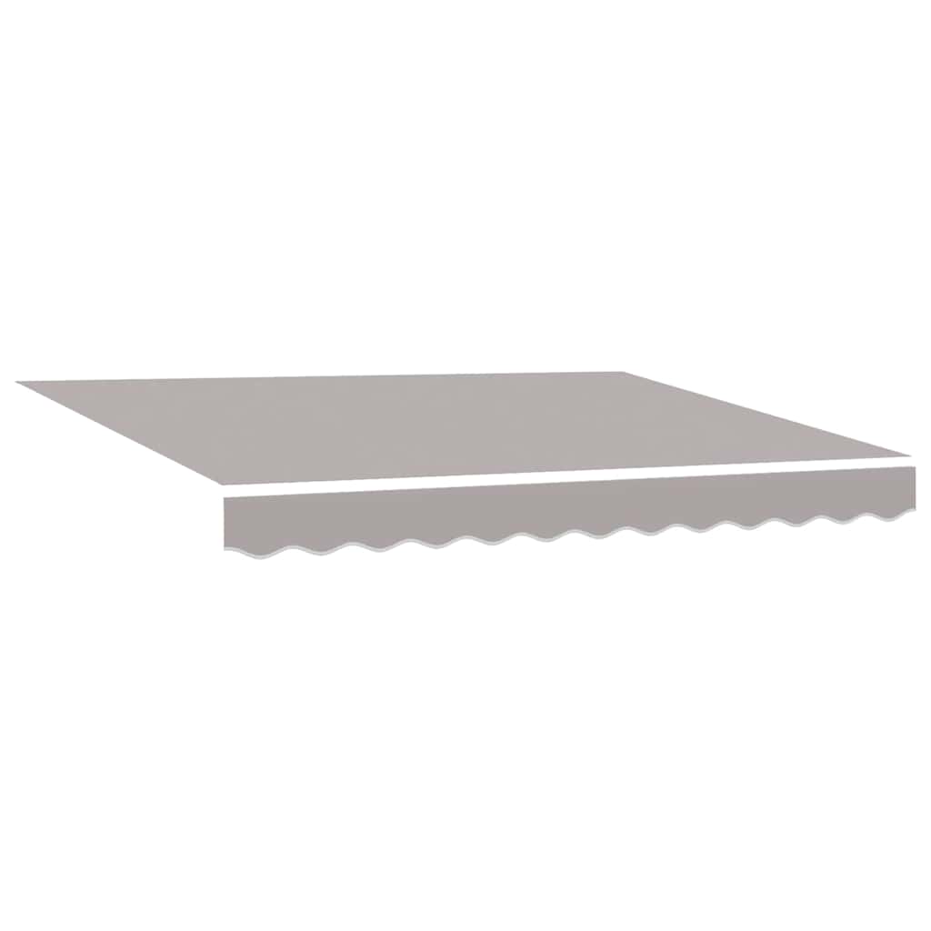 vidaXL Tecido de substituição para toldo Cinzento-claro 2,5 x 2 m