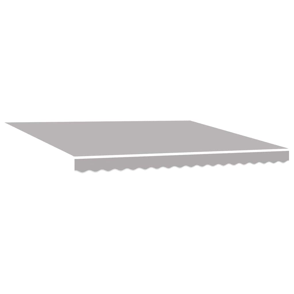 vidaXL Tecido de substituição para toldo Cinzento-claro 4 × 3,5 m