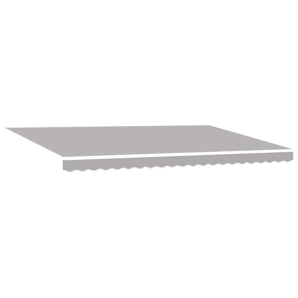 vidaXL Tecido de substituição para toldo Cinzento-claro 5 × 3,5 m