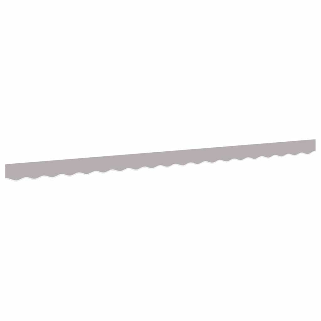 vidaXL Substituição de Valance de Toldo Cinzento-claro 4,5 m Poliéster