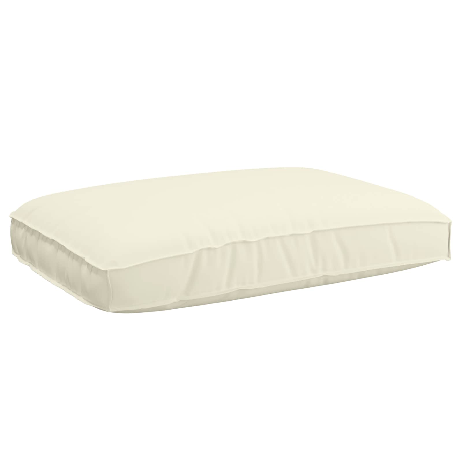 vidaXL Almofada Creme 120 x 80 x 12 cm Tecido Oxford