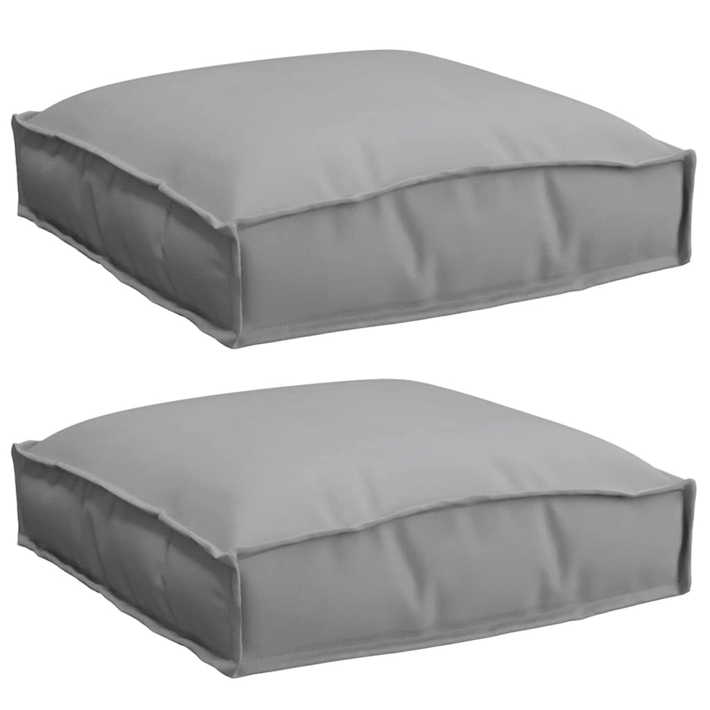 vidaXL Almofada 2 pcs Cinzeto 40 x 40 x 8 cm Tecido Oxford