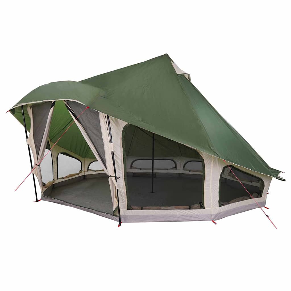 vidaXL Barraca Tipi com telhado Verde 508 x 470 x 300 cm tafetá