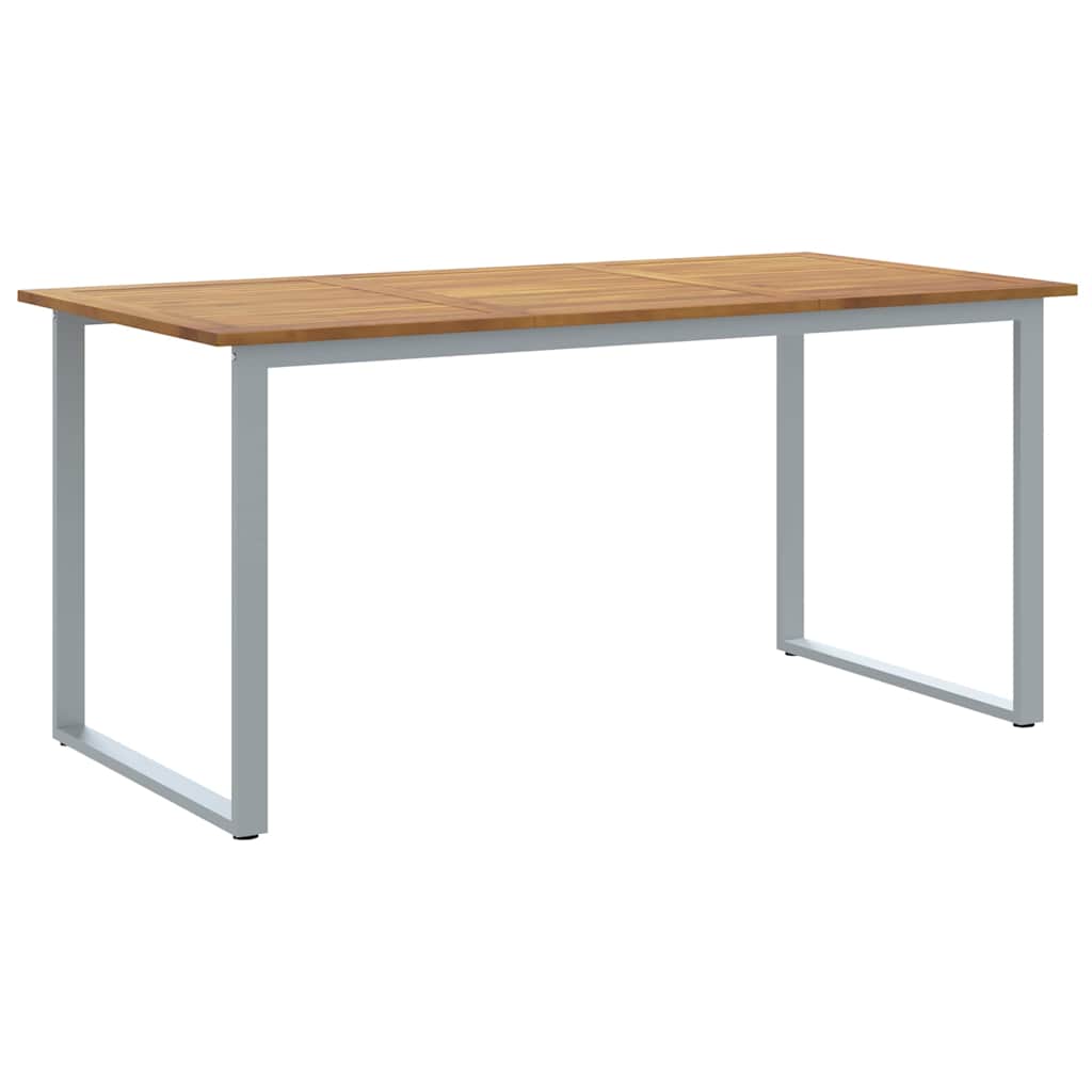 vidaXL Mesa de Jardim Cinzeto 160 x 80 x 75 cm