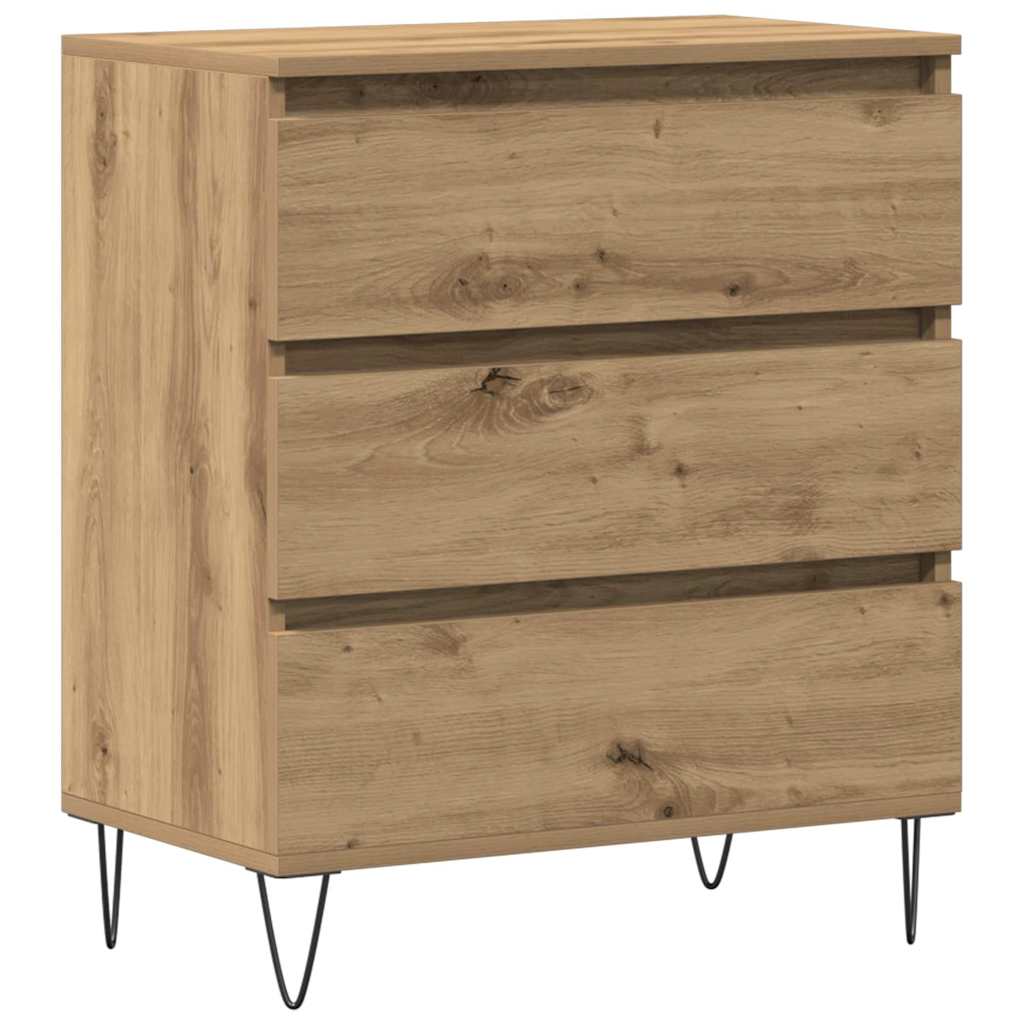 vidaXL Buffet Carvalho Artesanal 60 x 35 x 70 cm Madeira processada
