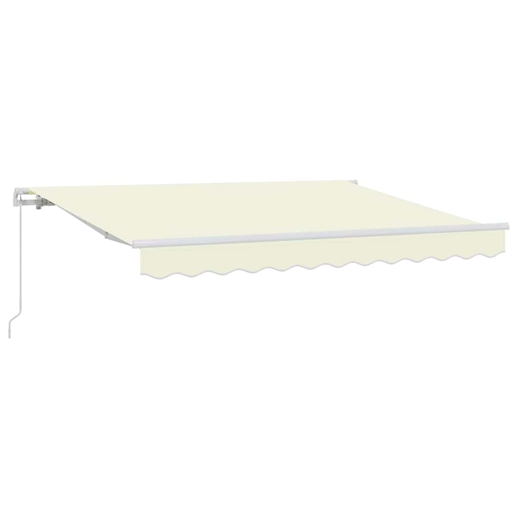 vidaXL Toldo Retrátil Creme 250 x 200 cm tecido