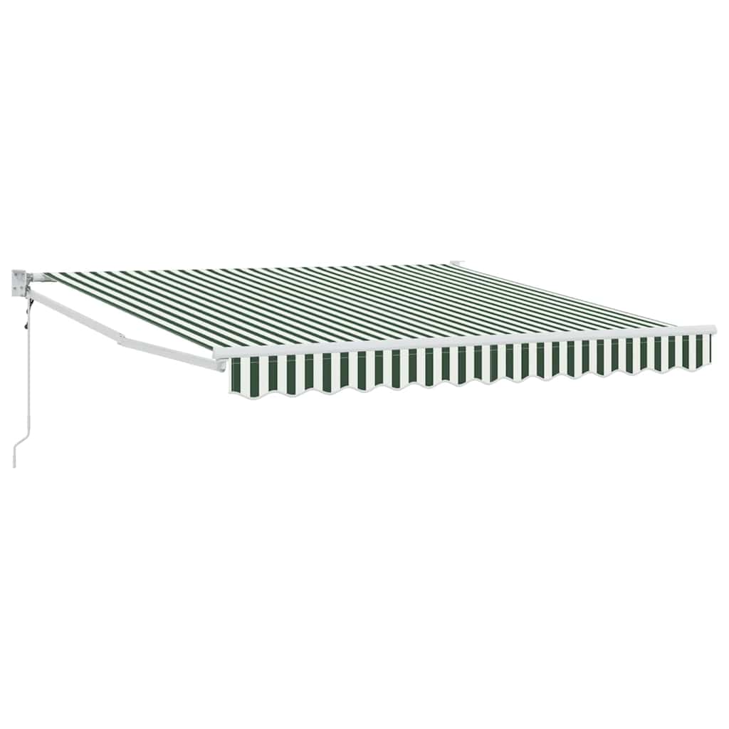 vidaXL Toldo Verde e Branco 300 x 250 x 165 cm Poliéster