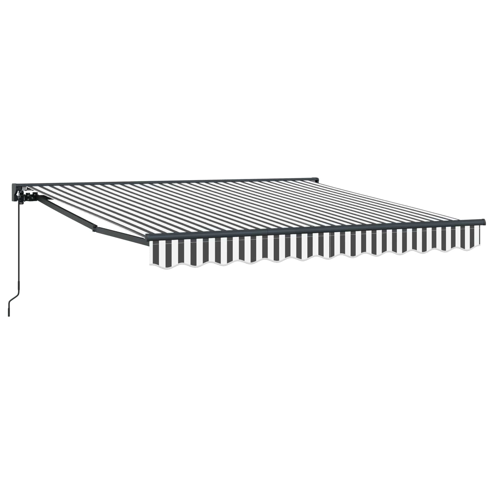 vidaXL Estrutura de Toldo Antracite e Branco 350 x 250 cm