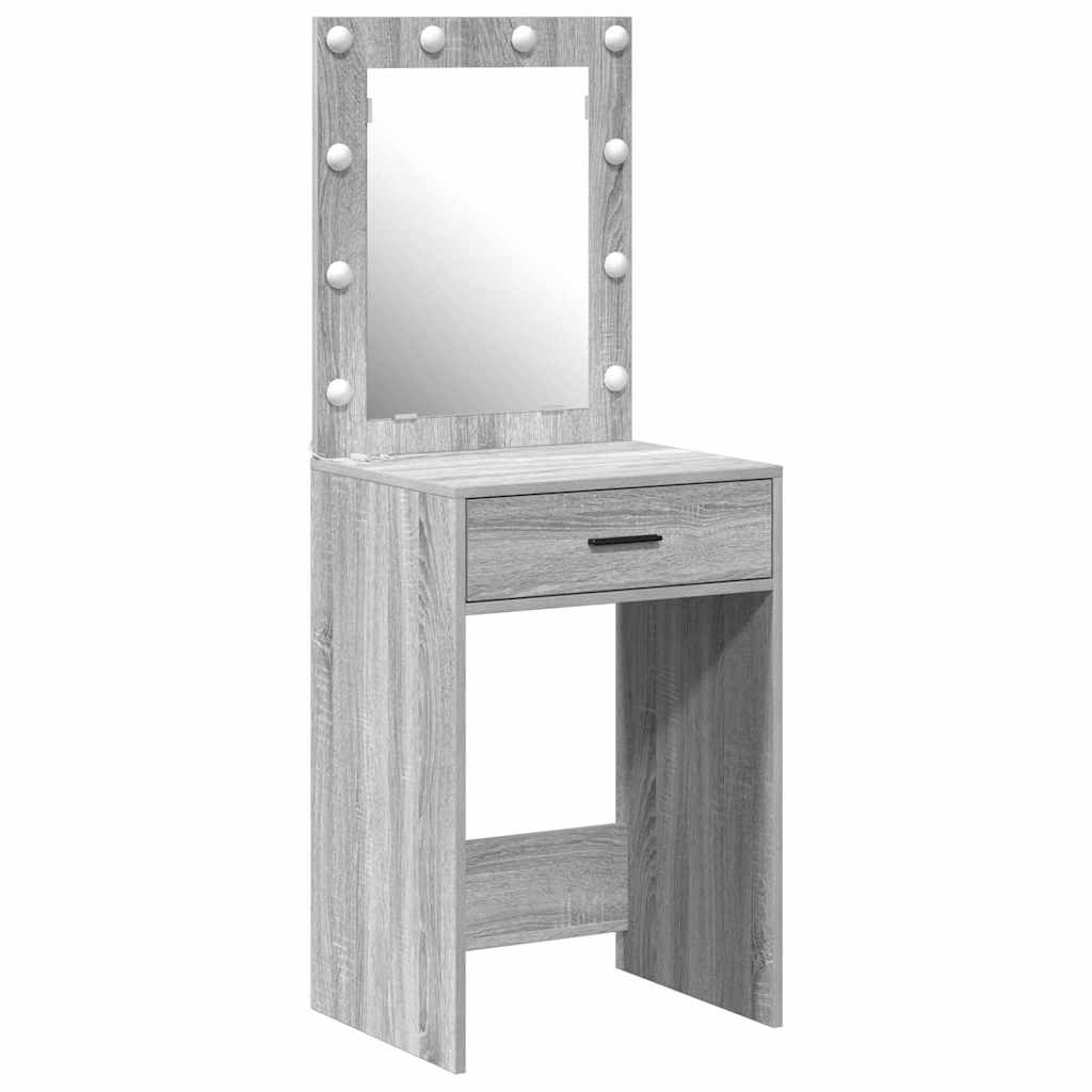 vidaXL Mesa de vestir Cinza Sonoma 50 x 41 x 135 cm Madeira processada