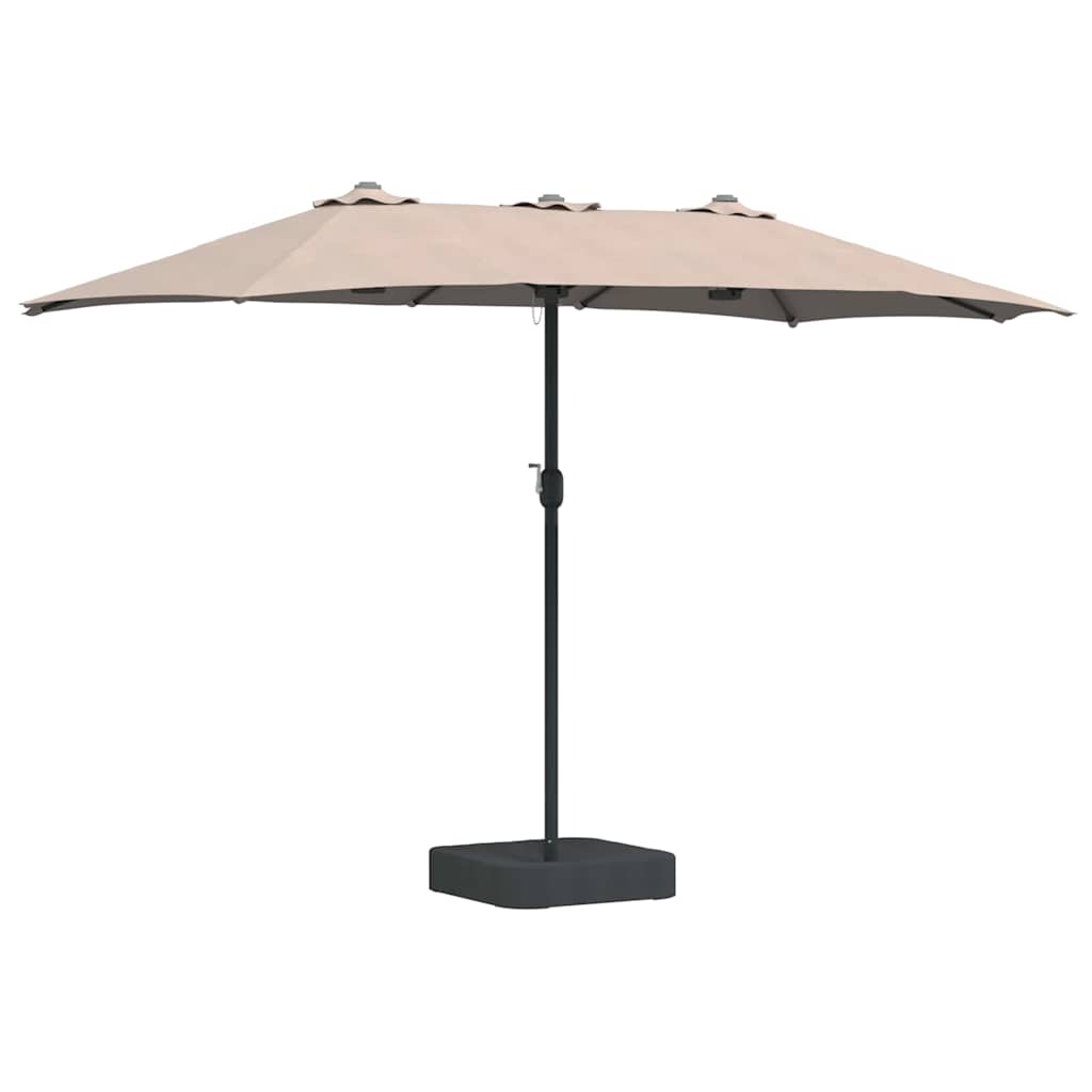 vidaXL Guarda-sol de Jardim Cinzento-acastanhado 385 x 209 x 244 cm
