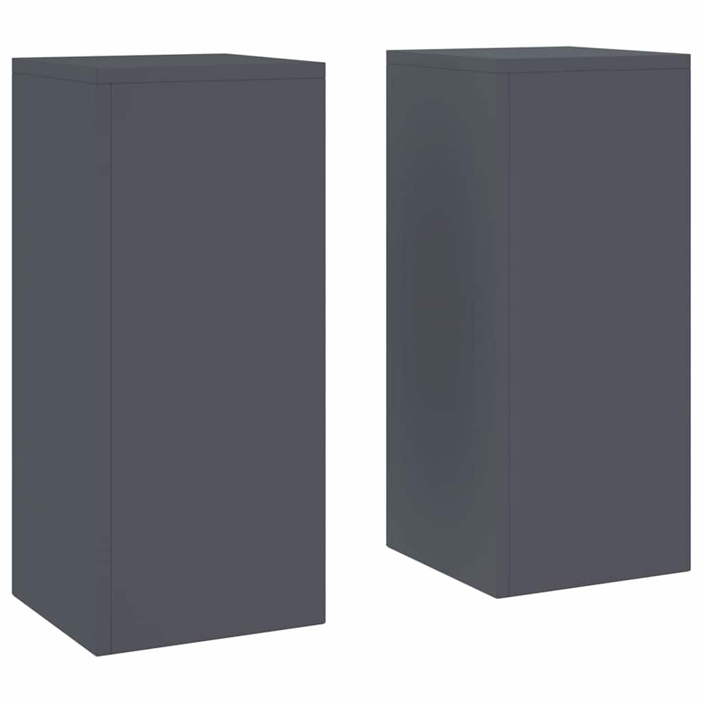 vidaXL Suporte para Plantas 2 pcs Antracite 24 x 24 x 55 cm Aço