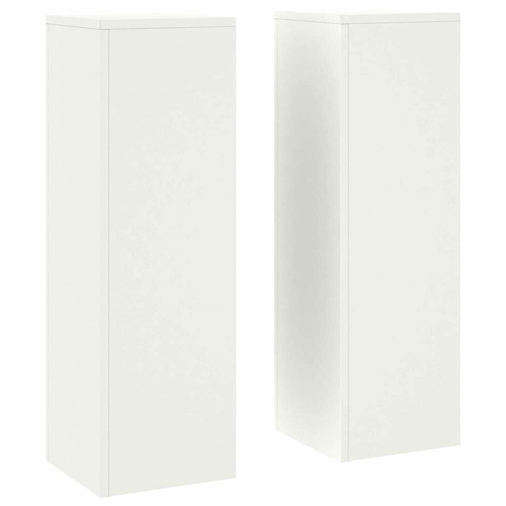 vidaXL Suporte para Plantas 2 pcs Branco 24 x 24 x 75 cm Aço
