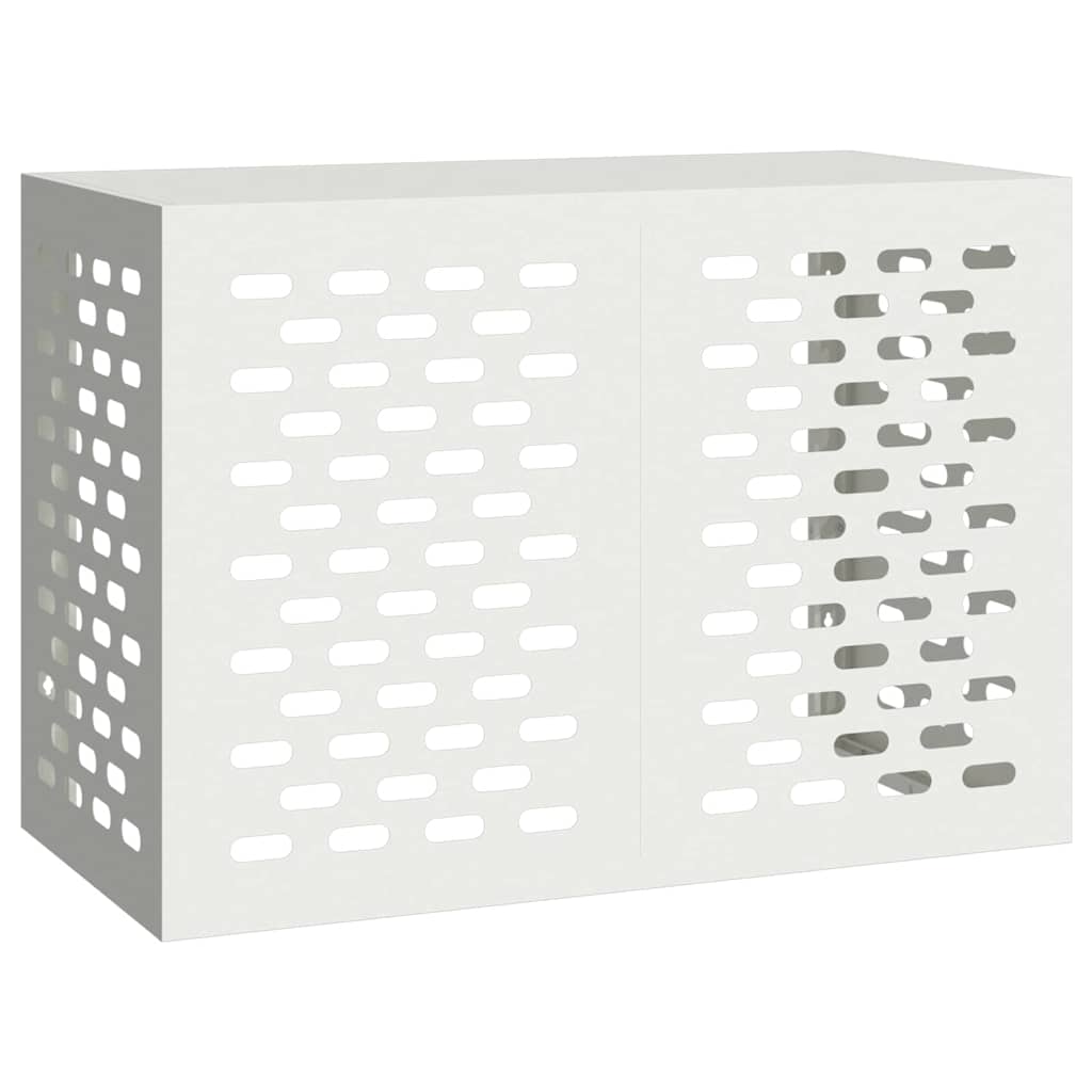 vidaXL Capa de Ar Condicionado Branco 100 x 50 x 70 cm Aço