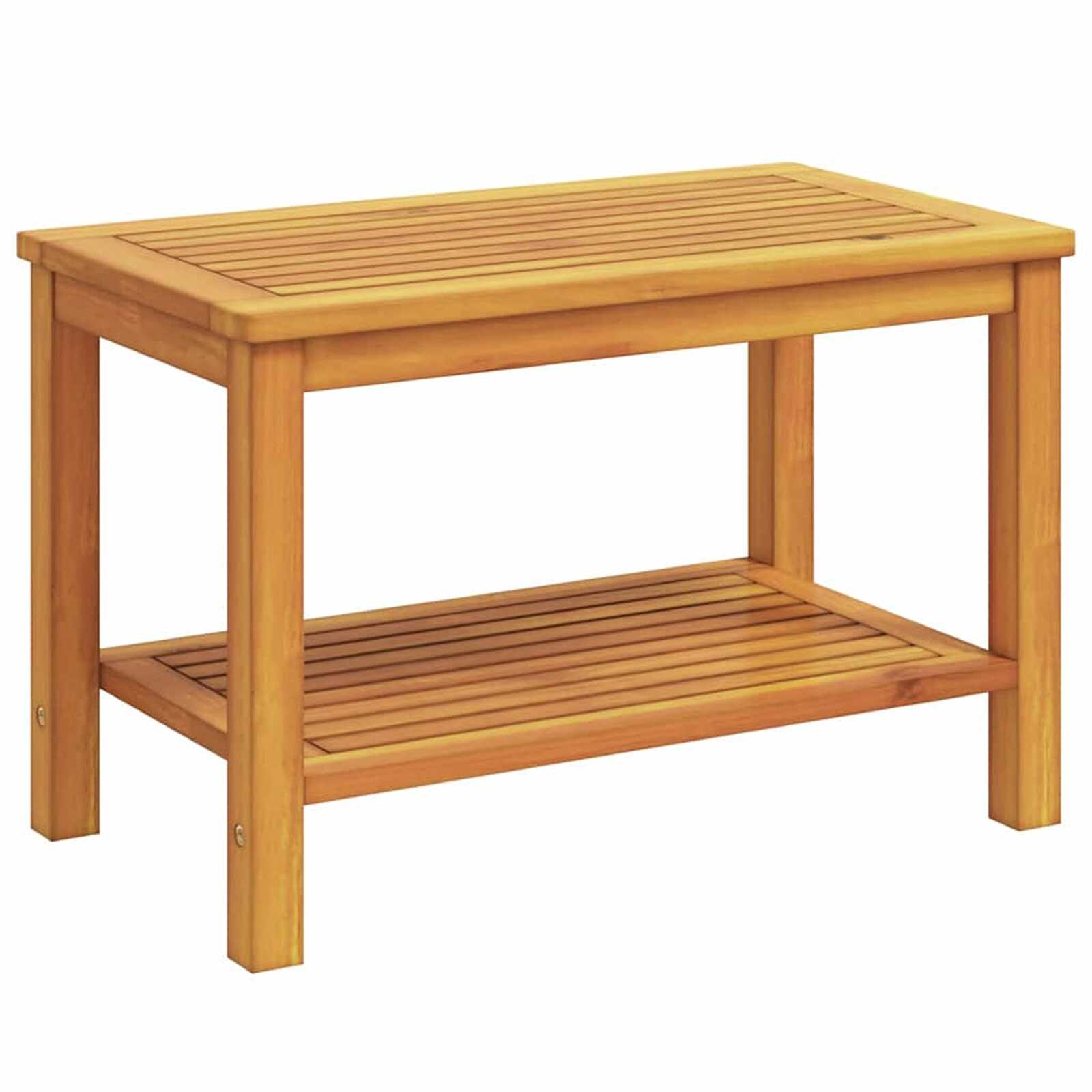 vidaXL Mesa Lateral Óleo Natural 70 x 40 x 45 cm