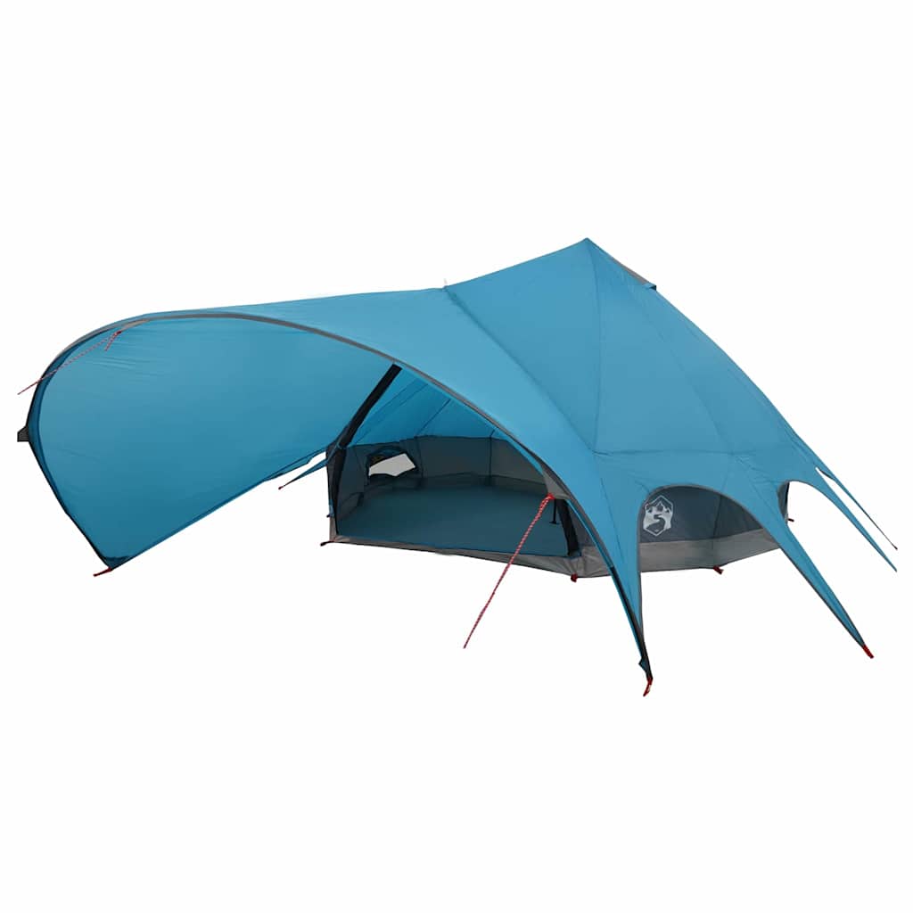 vidaXL Barraca Teepee 9 Pessoas Azul e Cinza 502 x 502 x 297 cm