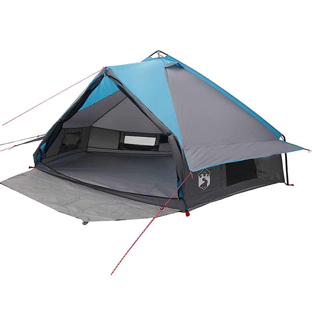 vidaXL Tenda Teepee para 8 Pessoas Azul e Cinza 490 x 410 x 210 cm