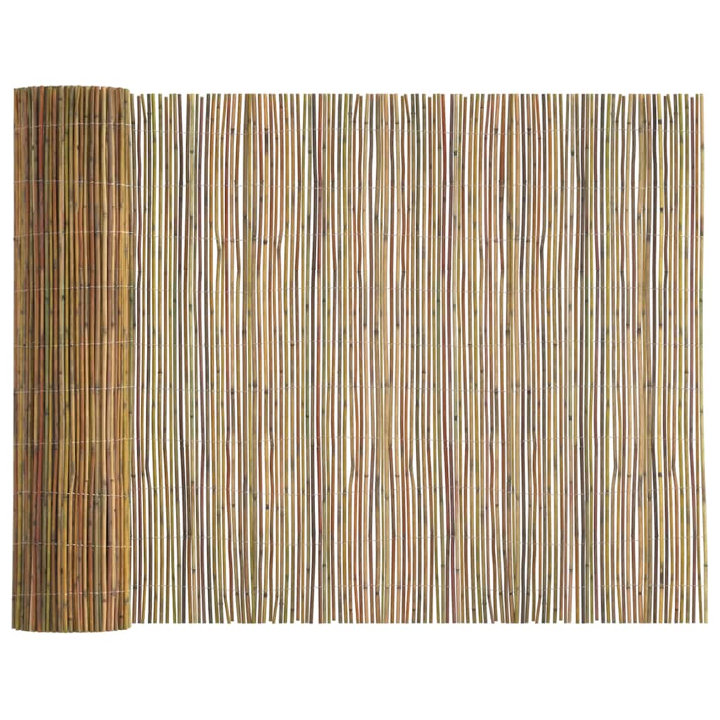 vidaXL Cerca de Bambu Natural 600 x 125 cm Bambu
