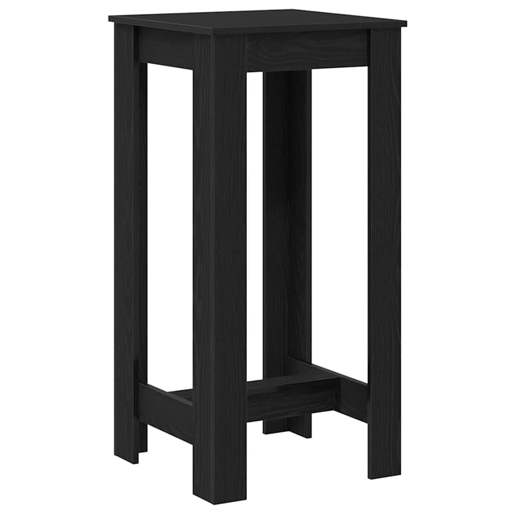 vidaXL Mesa de bar Carvalho Preto 51 x 50 x 103,5 cm