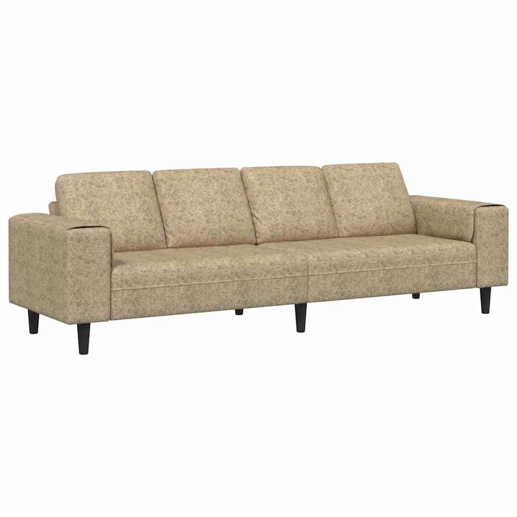 vidaXL Sofá de Sala de Estar Cinzento-claro 250 x 77 x 76 cm