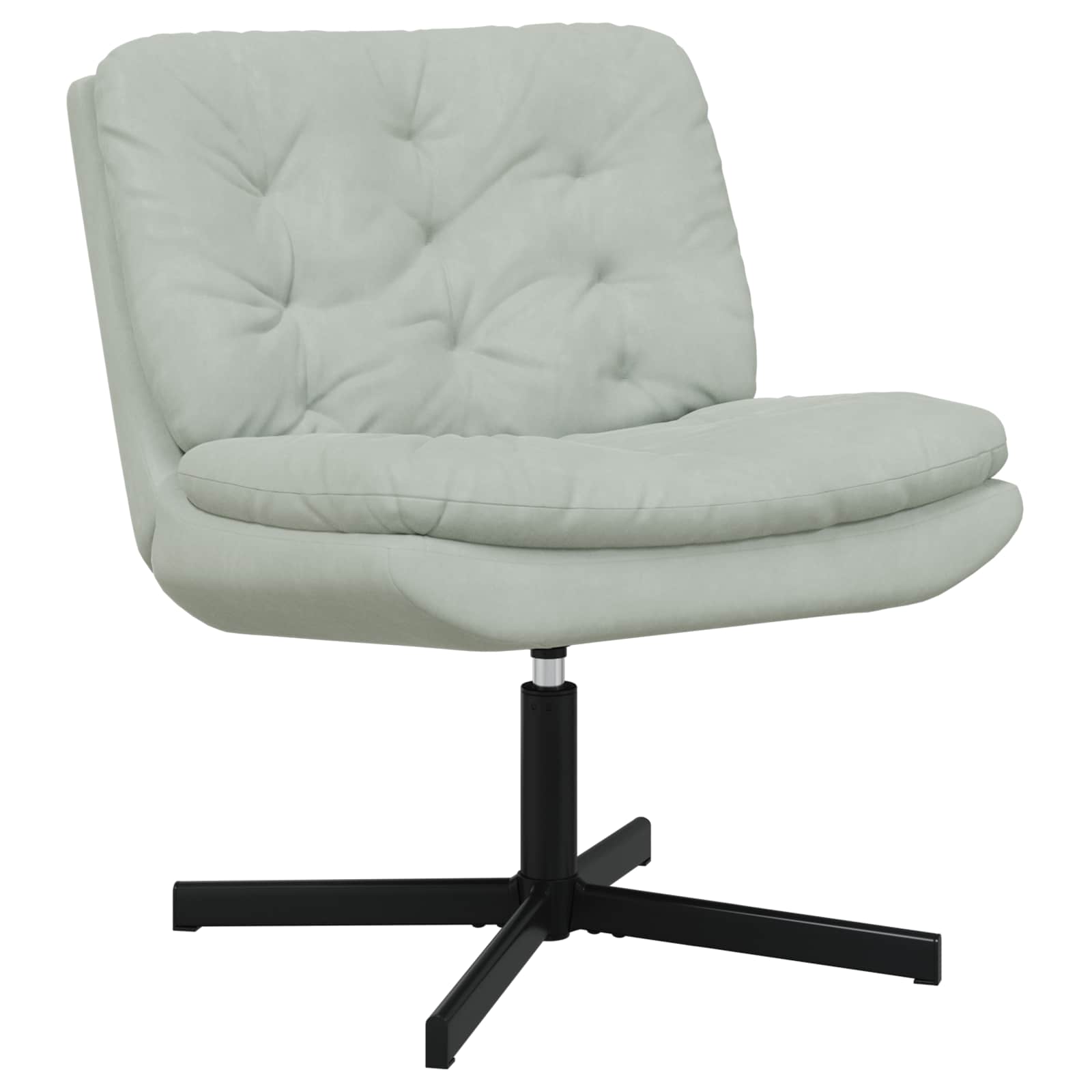 vidaXL Cadeira Relaxante Giratória Cinzento-claro 63 x 75 x 76 cm
