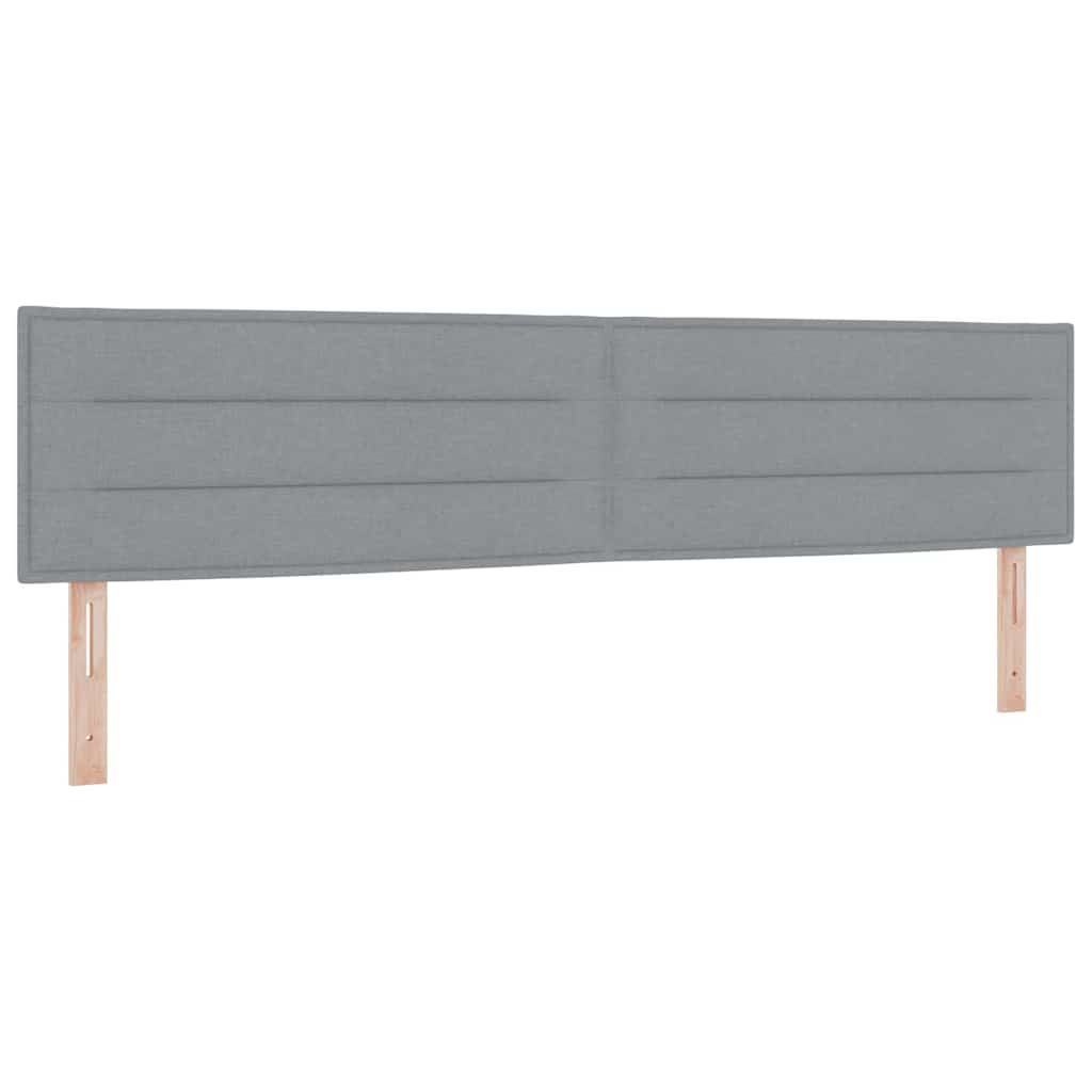 vidaXL Cabeceira Cinzento-claro 200 cm tecido