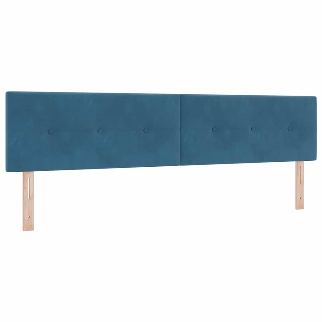 vidaXL Cabeceira Azul Escuro 200 cm Veludo